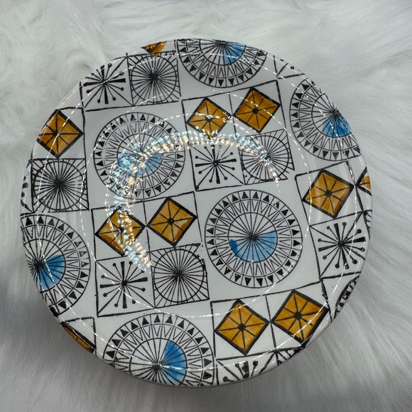 Vintage Kathie Winkle Ironstone Compass pattern 6" side plates. Set of 6. EUC. - Picture 9 of 12